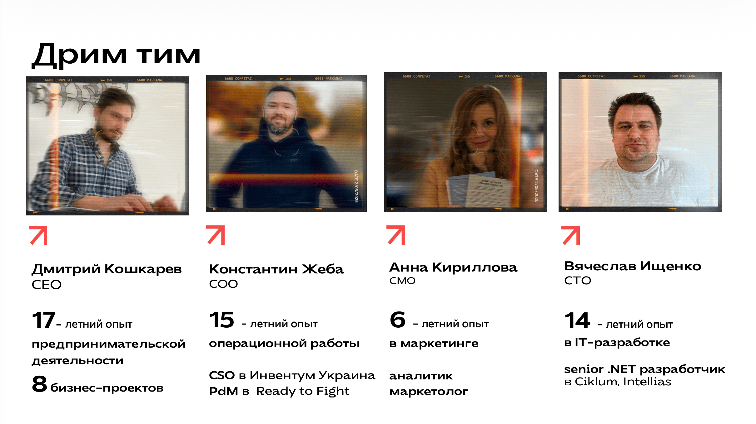 Команда стартапа CompetAI